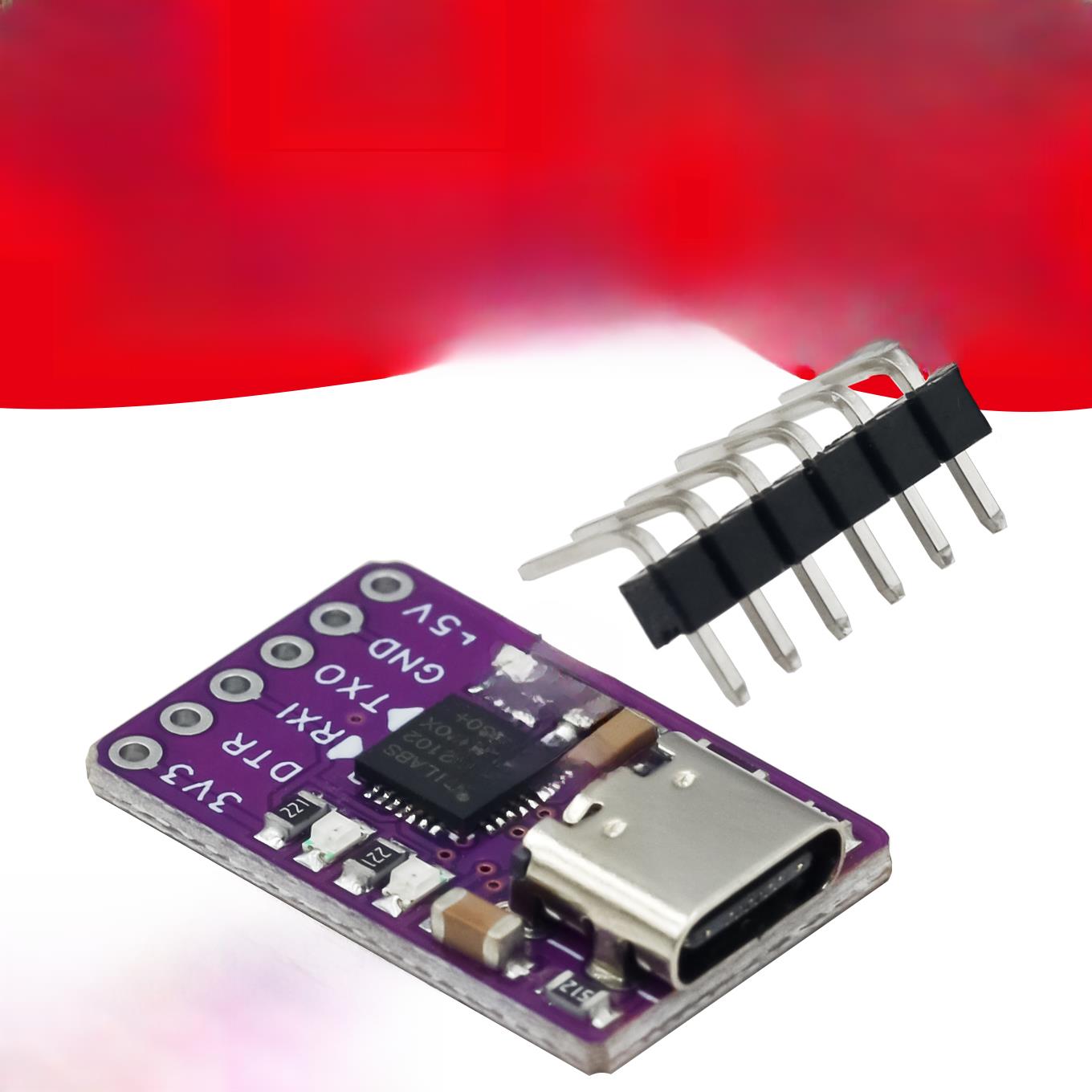 TYPE-C usb接口 CP2102模块 USB 转TTL USB转串口 UART STC下载器