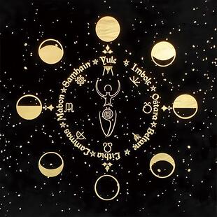 生命之树彩色塔罗牌桌 推牌布塔罗布 tarot cloth桌布垫子茶几布