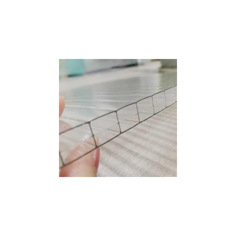 厂促促透明中空采光四层阳光板温室大棚遮阳雨棚板彩色婚庆户外品