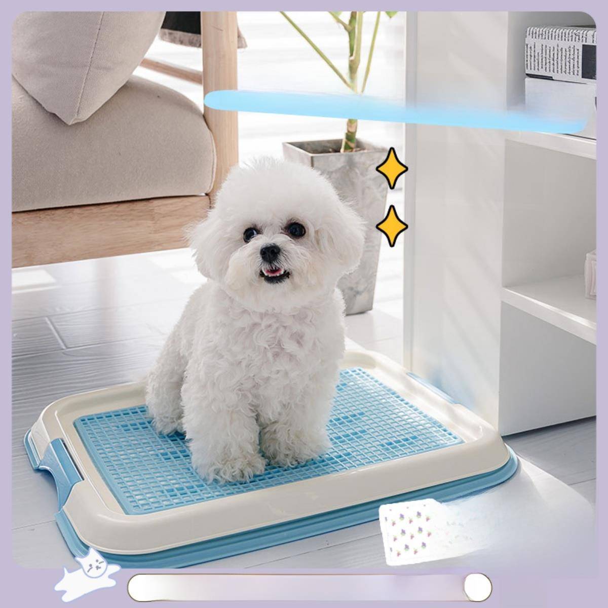 爱丽丝狗厕所小尺寸狗中型狗防踩平板宠物狗专用便盆爱丽丝