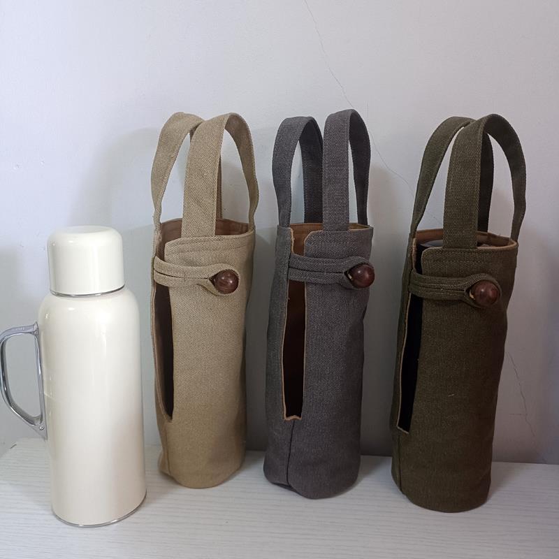 传家壶迷你保护套帆布侧开口露手把杯套小钢炮套子收纳袋布包定制