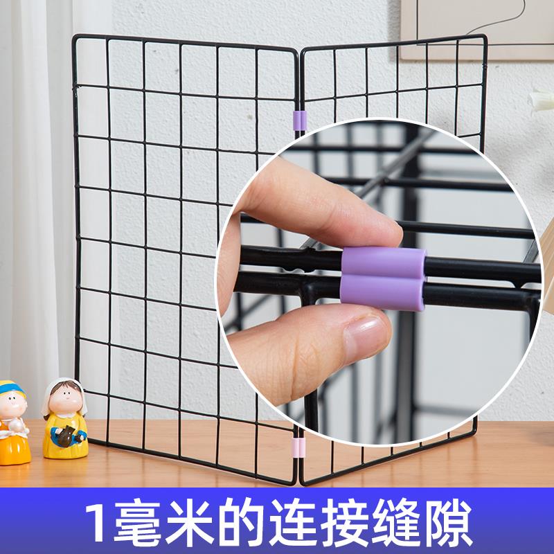 网格架多功能组合扣件塑料连接扣网片活页扣子铁网拼装塑料扣配件