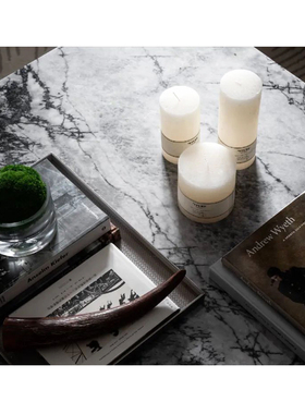 样板间客厅茶几艺术品托盘组合摆件成品花艺绿T植轻奢软装饰品