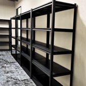 葫芦孔简易卡扣i安装 货架钢制免螺丝置物架落地仓储展示架收纳书