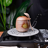 进口灶台导热板厨房防锅底烧黑煤气燃气家O用珐琅锅护锅导热盘