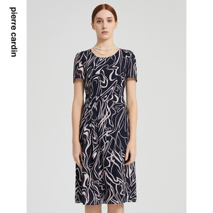 【皮尔卡丹女装】春夏波西米亚风中长款连衣裙【专柜正品】