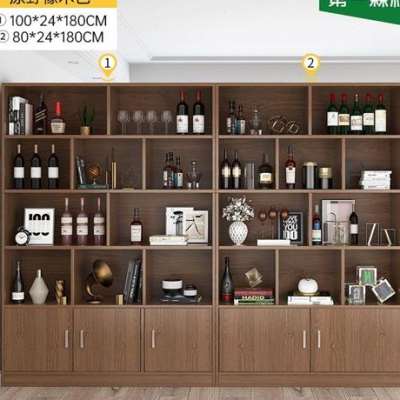 极速酒柜b展客柜靠玄示厅柜子收纳柜装饰柜墙关柜隔断柜子书架 双