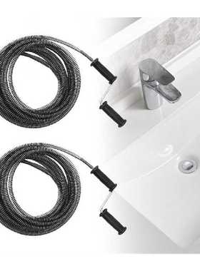 极速2pcsc Plumbing Snake Spring Wire Pipe Flexible Cleaner A