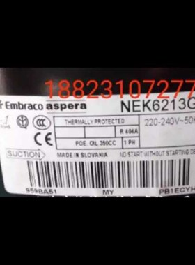 极速6210E T6220E恩布拉克阿斯帕拉冰箱冰柜H压缩机T622U2E NE921