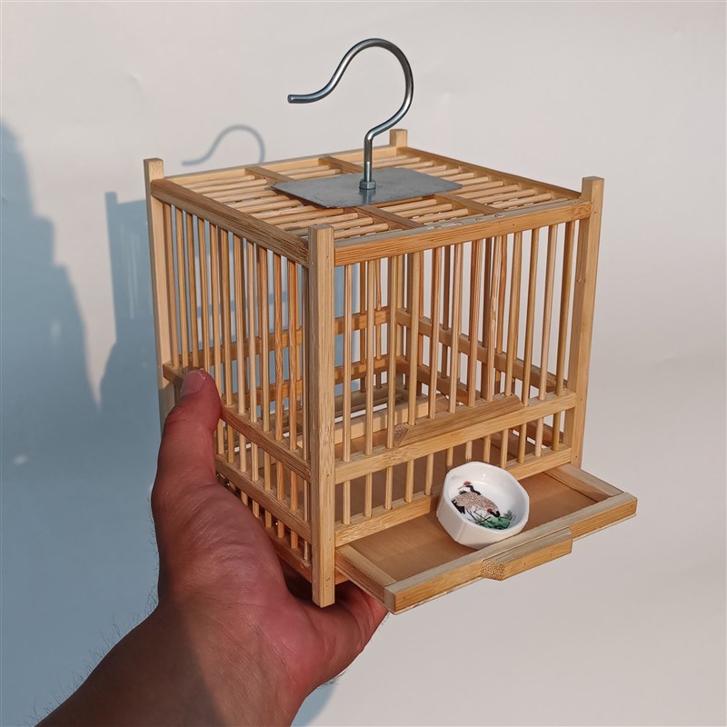 极速螽斯笼子精品l大空间带粪托纯手工天然竹制鸣虫用具蛐蛐笼蟋