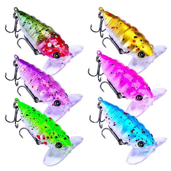 极速1PC 40mm42g Cicada Bee PlaCstic Hard Bait Fiing Lures