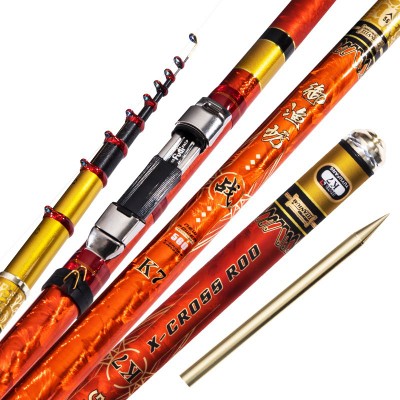 极速御渔坊三f定位前打竿超轻超硬调谷麦逗钓竿不剪线19调鱼竿手