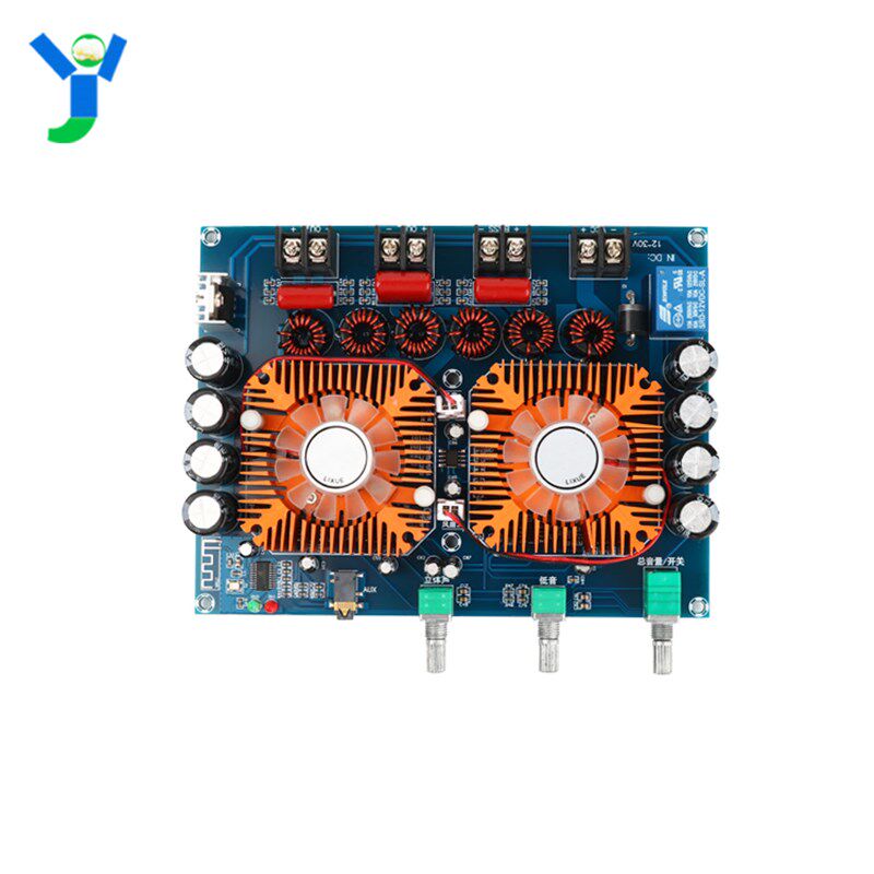 TDA7498E蓝牙数字功放板2.1声道模块功率160W*2+220W重低音功放机