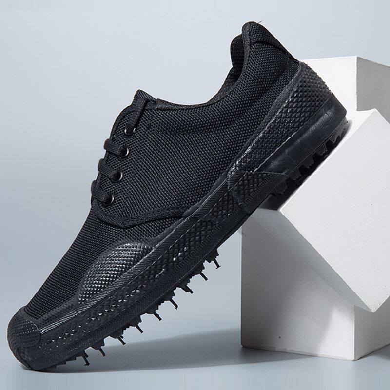 软底防滑耐磨硫化橡胶大底劳保鞋男鞋农民工地干活轻便工作鞋