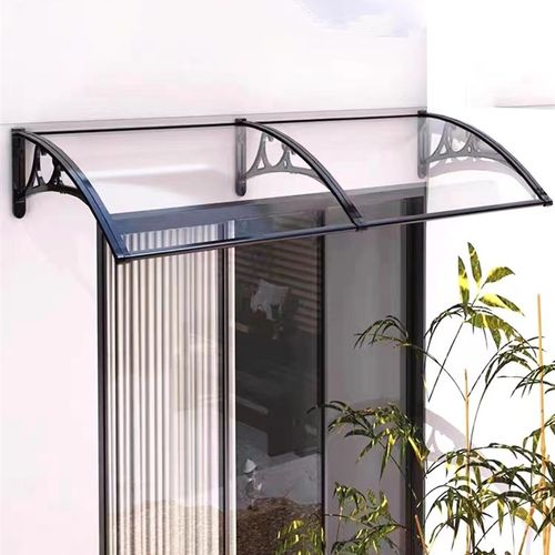 铝合金雨棚户外静音窗户雨搭屋z檐家用挡雨板窗户门头耐力板遮阳