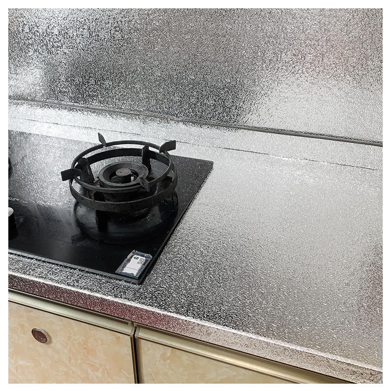 厨房油烟机灶台防油防水防v潮贴纸桌面柜子锡箔纸橱柜台面墙贴自