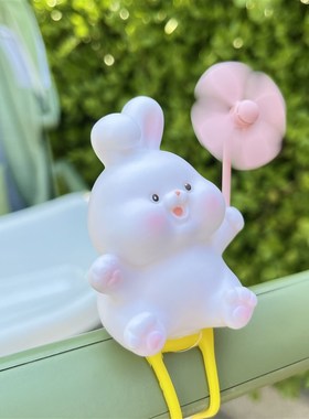 宝宝婴儿车风车装饰小配件猪挂件婴E儿推车扶手玩具挂件可固定安