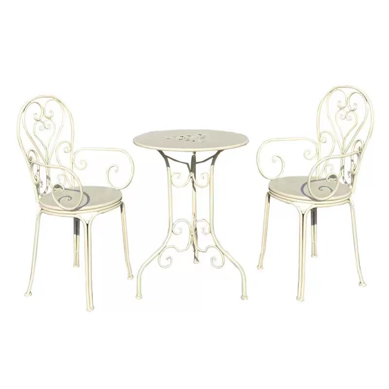 法式乡村铁艺做旧户外桌椅套件白色绿色花园庭院阳U台客厅圆桌椅,住宅家具,桌椅套件,淘宝优惠券,粉丝福利购,淘宝优惠卷