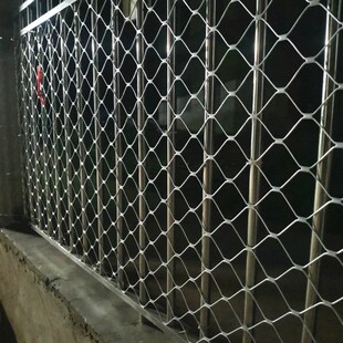 隔离网防盗门窗防护网o天花板吊顶装饰网圈地果园围栏铝合金美格