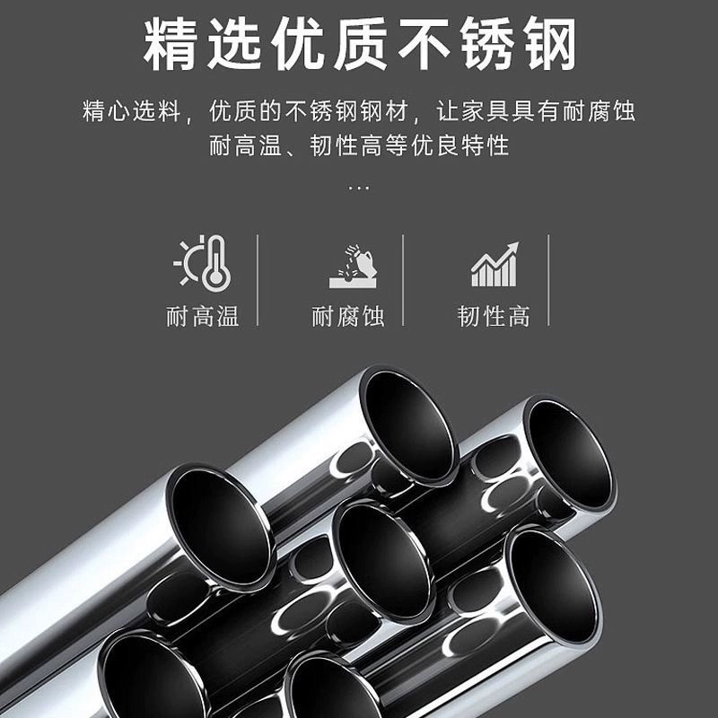 304不锈钢圆管i特厚1.5足加粗阳台浴室晾衣杆窗帘杆挂衣杆衣柜衣