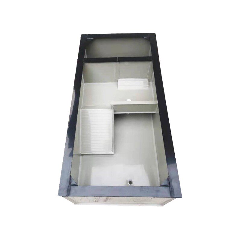 多功能仿生态新款pp板塑料黄白C黑色独立式龟缸水族箱观赏乌龟箱