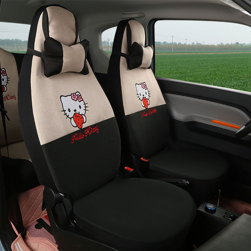 五菱宏光MINI EV 座椅套 宏光迷你亚麻汽车座套全包X四季用坐垫套