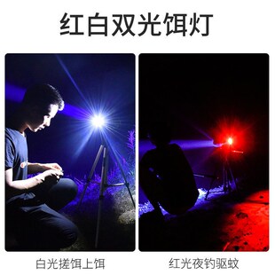 钓鱼灯夜钓灯紫光超亮强光专用z蓝光电筒大功率氙气夜光激光炮台