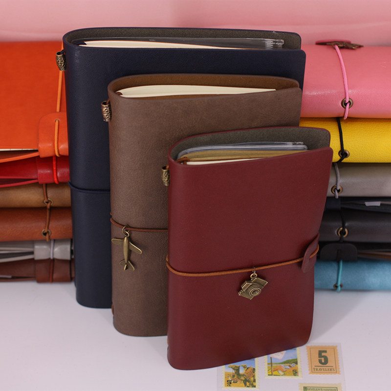 tn手账本复古绑带活页外皮小随身手帐a5a6笔记本P子记事本定制log