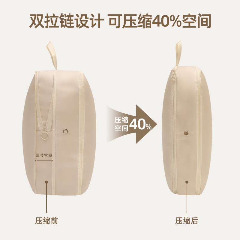 羽绒服收纳袋家用衣服被子压缩袋衣物旅行包神器R便携行李箱整理