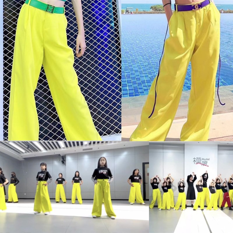 少儿模特形体训练服儿童女童形体礼仪童模练功P服T台走秀表演出服