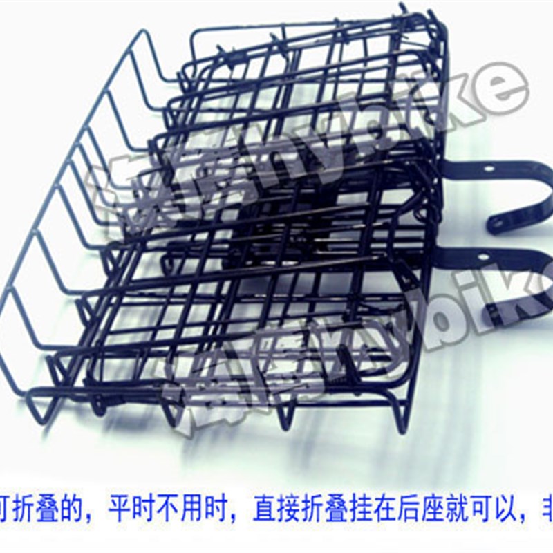 自行车车b筐折叠前车篮山地电动后货架车框前挂通用菜篮子配件大