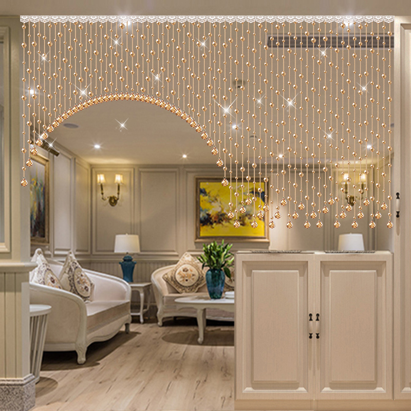 珠帘隔断帘水晶帘子客厅玄关卧室成F品窗帘装饰厕所过道欧式房门