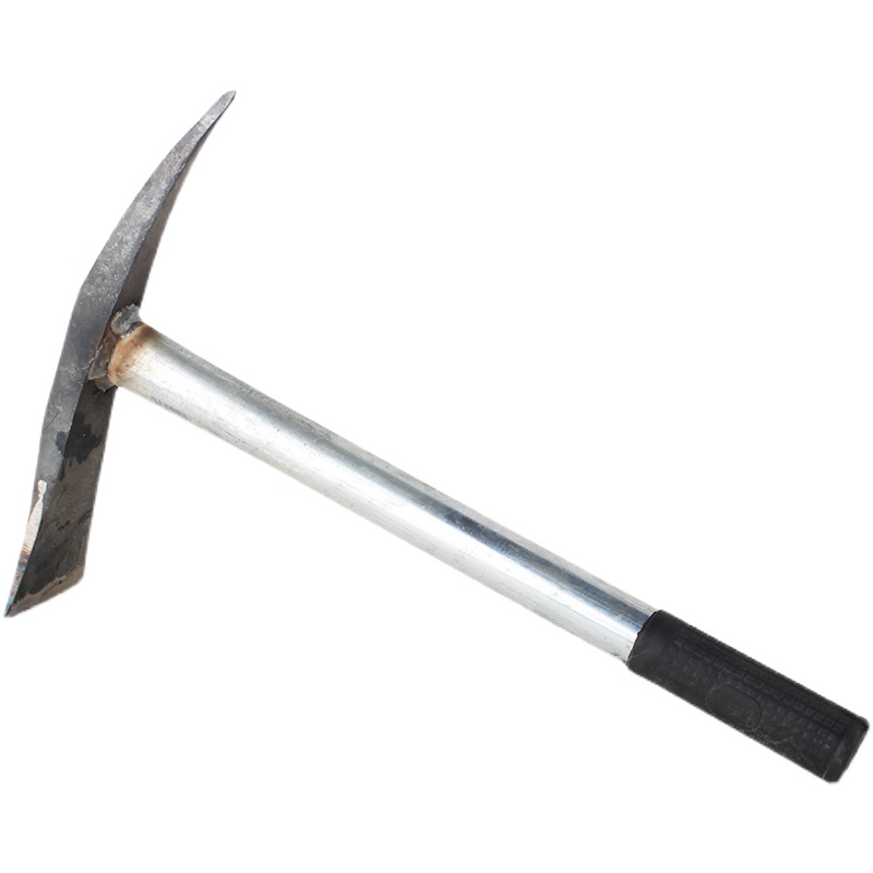 户外全钢小锄头连体十字镐挖桩刨土挖笋挖野O菜工具铁把小洋镐尖