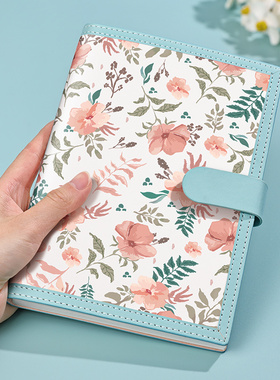 A5笔记本本子软皮面加厚2024o年新款高颜值大学生简约日记本工作