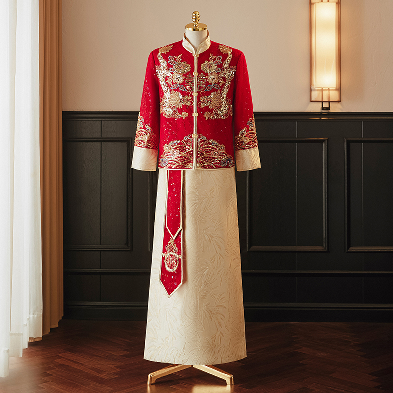 秀禾服新娘2023年新款中式结A婚礼服汉服嫁衣龙凤褂敬酒服秀和套