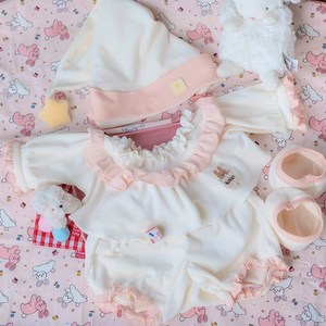 娃衣40cme厘米舒芙蕾毛绒棉花娃娃睡衣坐姿一番无属性公仔玩偶衣