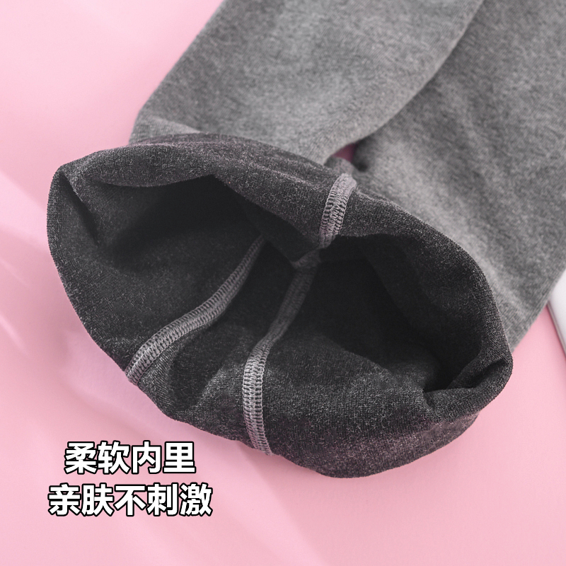 女童内搭裤袜春秋款纯棉中厚韩版洋派白色儿童舞蹈袜Y可外穿九分