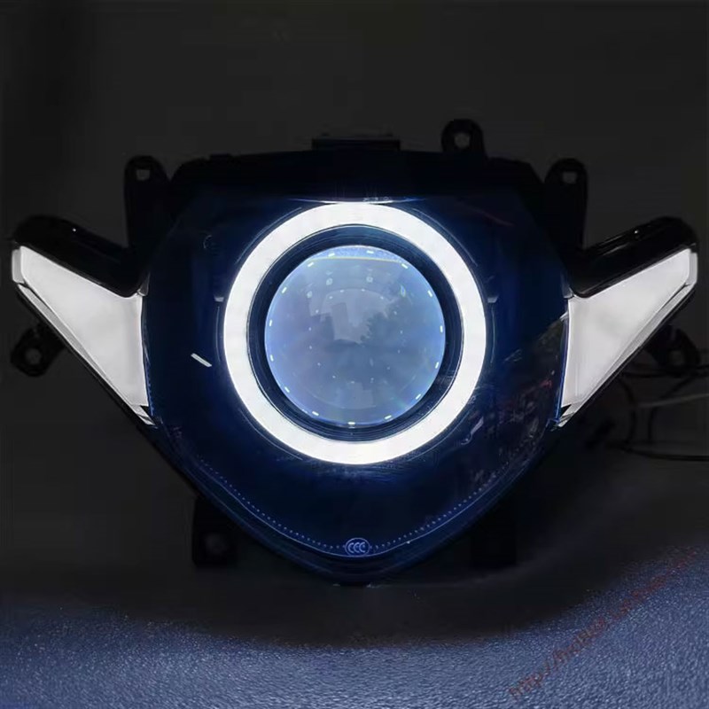 适用铃木GSX250R改装升级天使眼大灯总成配件摩托车灯VLED双光透