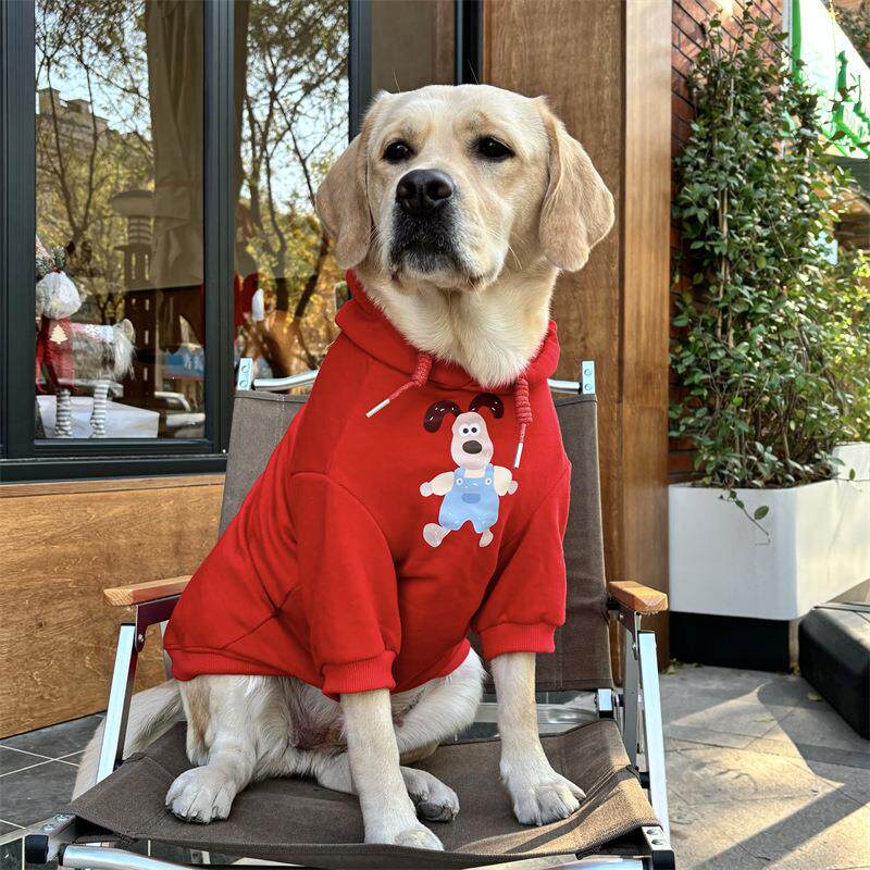 大狗大型犬衣服边牧德牧巨贵萨摩耶金毛衣服拉布拉多衣服狗头卫衣