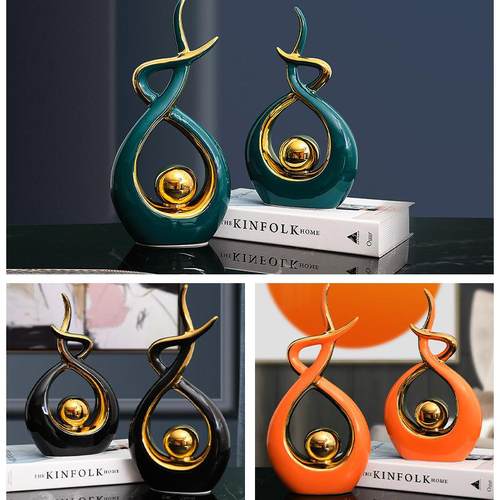 现代简约客厅电视柜酒柜摆件创意家居室内装饰品摆设软装工艺品