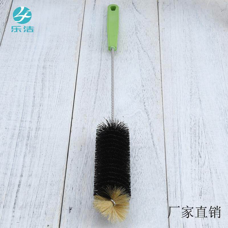 洋酒猪鬃刷 加长塑胶手柄尼龙玻璃器皿毛刷 可弯曲U型酒刷