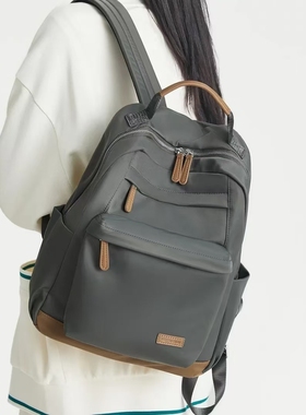 莱夫双肩包女士2025新款时尚短途旅行通勤背包轻便旅游书包电脑包