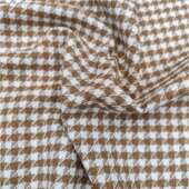 秋冬全羊新款 外套 典JMC千鸟格春羊经毛毛呢面料黑白灰驼色系女款