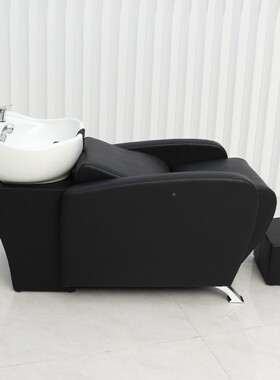 陶瓷盆躺半式洗头床理发摩JS0522店美发店发廊专养发馆用冲水床按
