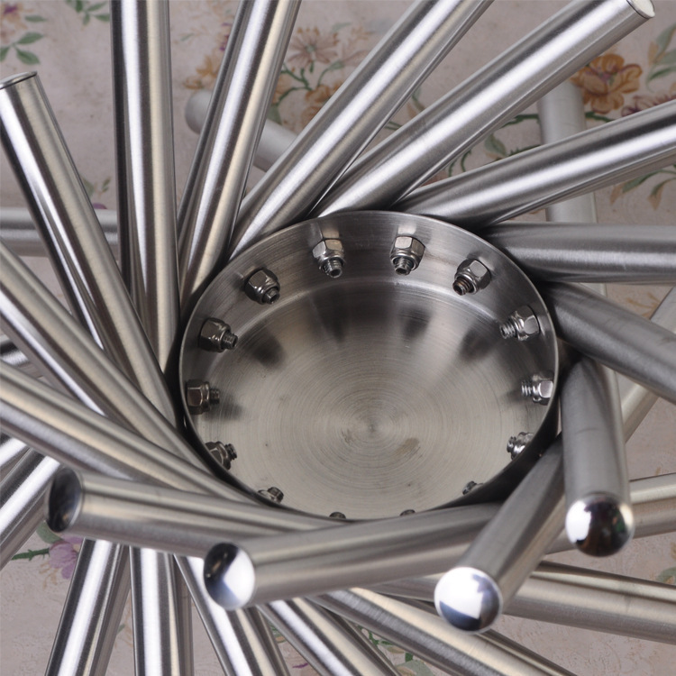 不锈钢果盘简约时尚创意水果盘家居轻奢客厅酒店家用旋转水果篮