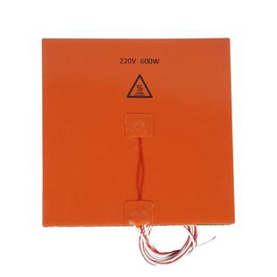 硅胶加热垫 3D打印机配件 600W硅橡胶热床 220V 发热板 200x200mm