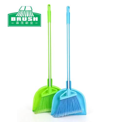 出口日本可折叠家用扫把簸箕套装扫地畚箕家务清洁塑料软毛扫帚簸