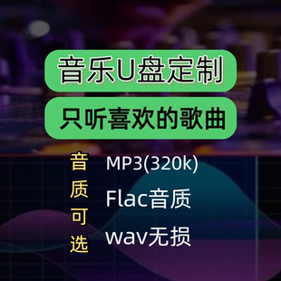 定制车载U盘音乐优盘定制自选歌曲流行音乐MP3高品质无损音质