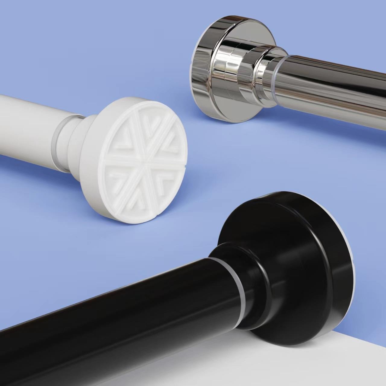 2023厂家直销25管径免打孔可伸缩多功能伸缩杆浴帘杆阳台晾衣杆