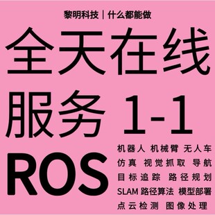 ROS代做代码开发机械臂仿真机器人程序设计指导安装视觉抓取运动